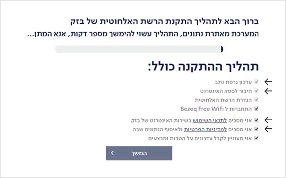 תהליך התקנה
